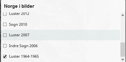 Liste frå Norge i bilder med ulike historiske prosjekt i Luster kommune.